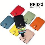 Premium Slim Leather Wallet - Effortless Pull-Out Organizer, RFID Secure, Multiple Card Slots, Soft & Durable, Perfect for Front Pocket