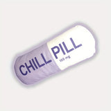 Chill Pill Pillow - Decorative Chill Pillows For Preppy Room Decor - Funny Cushions, Seat Cushions, Footrests, Birthday Gifts For Teacher, Doctor, Nurse, Lawyer Student, Best Friend, Sister