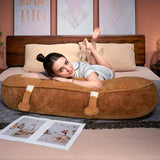 Ultra-Soft Long Pillow for Side Sleepers - Modern Design, All-Season Comfort, Easy Care Hand Washable, Polyester Fill