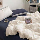 elvesmall Dusty Shades Plain Bedding Set