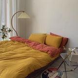 elvesmall Two-Toned Aesthetic Bedsheet Set