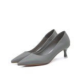 2025 775-1 2025 autumn new Korean version pointed toe nude high heels soft leather solid color women's single shoes manufacturers wholesale