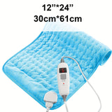 Electric Heating Pad 12"x24" For Back Pain Relife, Cramps, Neck And Shoulder, Moist/Dry Heat Therapy With Auto Shut Off Heating Pads, Holiday Christmas Gifts For Women Men Mom Dad, Gray