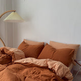 elvesmall Two-Toned Aesthetic Bedsheet Set