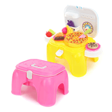 elvesmall Kitchen Cooking Pizza Toy Set Preschool Toys Pretend Playset Suit Children Gift