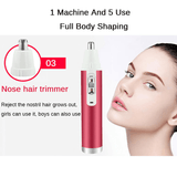 elvesmall 5 in 1 Female Hair Removal Lady Shaver Hair Remover Female Shaver Electric Trimmer