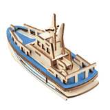 elvesmall 3D Woodcraft Assembly Battleship Series Kit Jigsaw Puzzle Toy Decoration Model for Kids Gift