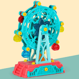 elvesmall Simulation DIY Hand-Make Screw Nut Assembly Ferris Wheel Amusement Park Puzzle Early Educational Toy Set for Kids Gift