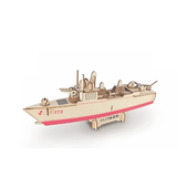 elvesmall 3D Woodcraft Assembly Battleship Series Kit Jigsaw Puzzle Toy Decoration Model for Kids Gift