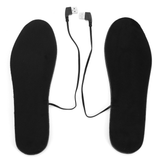 elvesmall USB Charge Cuttable Electric Heated Insole Battery Powered Winter Heating Shoes Pads