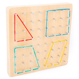 elvesmall Montessori Traditional Teaching Geometry Puzzle Pattern Educational School Home Game Toy for Kids Gift