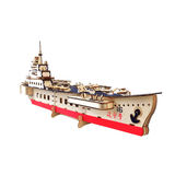 elvesmall 3D Woodcraft Assembly Battleship Series Kit Jigsaw Puzzle Toy Decoration Model for Kids Gift