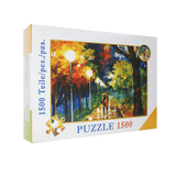 elvesmall 1500 Pieces Jigsaw Puzzle Toy DIY Assembly Paper Puzzle Toy Wall Hanging Painting Landscape Toys