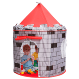 elvesmall Knight Themed Folding Castle Pops up Tent Play Toys for Kids Indoor Outdoor Playhouse Gift