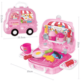 elvesmall Pretend Play Set Kids Dream Suitcase Educational Role Play Boys Girls Blocks Toys Set