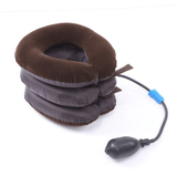 elvesmall Neck Stretcher Air Cervical Traction 1 Tube House Medical Devices Orthopedic Pillow Collar Pain Relief Brown Tractor