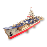 elvesmall 3D Woodcraft Assembly Battleship Series Kit Jigsaw Puzzle Toy Decoration Model for Kids Gift