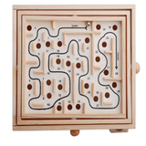 elvesmall Wooden Desktop Maze Game Leisure Educational Toys Kids Gifts