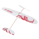 elvesmall ZT Model 20Inches Assembly Elastic Rubber Band Powered DIY Foam Plane Kit Aircraft Model Educational Toy