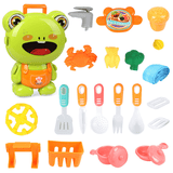 elvesmall Simulation Kids Kitchen Cooking Tools Doctor'S Makeup Playing Education Pretend Toy Set with Carrying Backpack