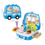 elvesmall Pretend Play Set Kids Dream Suitcase Educational Role Play Boys Girls Blocks Toys Set