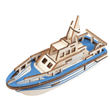 elvesmall 3D Woodcraft Assembly Battleship Series Kit Jigsaw Puzzle Toy Decoration Model for Kids Gift