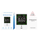 elvesmall Non-Contact Wall Mount Smart Sensor Portable Automatic Body Temperature Detector Infrared Forehead Thermometer High Precision