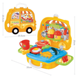 elvesmall Pretend Play Set Kids Dream Suitcase Educational Role Play Boys Girls Blocks Toys Set