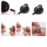 elvesmall USB Rechargeable Hearing Aid Hearing Amplifier Ear Hearing Aid for the Elderly Sound Amplifier & Hearing Loss Aids