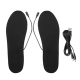 elvesmall USB Electric Heated Shoe Insoles Foot Warmer Heater Feet Socks Boot Pad Winter