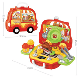 elvesmall Pretend Play Set Kids Dream Suitcase Educational Role Play Boys Girls Blocks Toys Set