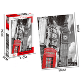 elvesmall 1000 Pieces of Modern City Architecture Scene Series Decompression Jigsaw Puzzle Toy Indoor Toys