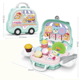 elvesmall Pretend Play Set Kids Dream Suitcase Educational Role Play Boys Girls Blocks Toys Set