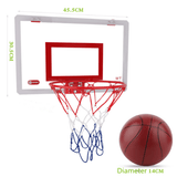 elvesmall Hanging Basketball Hanging Door Wall-Mountable Spikeable Transparent Basketball Board Toys