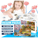 elvesmall 1000 Pcs Pcikwoo Landscape Jigsaw Puzzle Unzip for Boys and Girls Indoor Toys