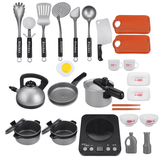 elvesmall Children'S Family Friendly Small Kitchen Toys Set Girls' Baby Cooking Simulation Kitchenware