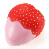 elvesmall Yunxin Squishy Strawberry with Jam Jumbo 10Cm Soft Slow Rising with Packaging Collection Gift Decor