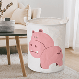 elvesmall Cartoon Animals Cloth Laundry Basket Storage Bag Laundry Clothes Organizer Pack Toy Artifacts