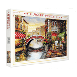 elvesmall 1000 Pieces Paper Puzzle Landscape Architecture Series Children Adult Educational Leisure Jigsaw Puzzle Toy