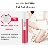 elvesmall 5 in 1 Female Hair Removal Lady Shaver Hair Remover Female Shaver Electric Trimmer
