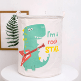 elvesmall Cartoon Animals Cloth Laundry Basket Storage Bag Laundry Clothes Organizer Pack Toy Artifacts