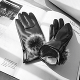 elvesmall Winter Warm Thermal Leather Gloves Touchscreen Skiing Snow Snowboard Cycling Gloves