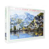 elvesmall 1000 Pieces Paper Puzzle Landscape Architecture Series Children Adult Educational Leisure Jigsaw Puzzle Toy