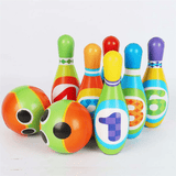 elvesmall 12PCS Cute Mini Bowling PU Soft Indoor Sport Play Games Safe Foam Kids Bowling Children Indoor Sport Family Funny Game Toy Gift