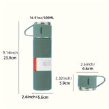 Stainless Steel Insulated Flask - Leakproof, BPA-Free, Perfect for Hot & Cold Beverages, Ideal for Car, Home, Office, and Travel