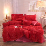 elvesmall Dreamy Winter Mink Fleece Bedsheet Set