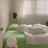 elvesmall Two-Toned Aesthetic Bedsheet Set