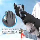 Waterproof Ski Gloves, Winter Warm Snowboard Snowmobile Cold Weather Gloves