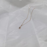 Inlaid Zircon Water Drop Necklace, Female Student Clavicle Chain, Female Accessories Gift