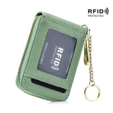 Premium RFID Blocking Card Holder Wallet - Secure Zip Around Design with Multiple Compartments for Easy Organization - Stylish Casual Style for Everyday Use